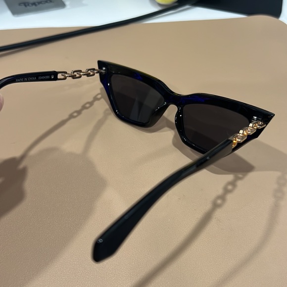 Cat eye sunglasses with gold - Picture 3 of 5